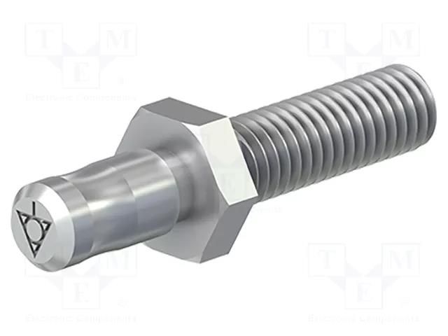 Connector: 6mm banana; plug; M6,screw type; 35mm; Medical STÄUBLI POAG-S6/20