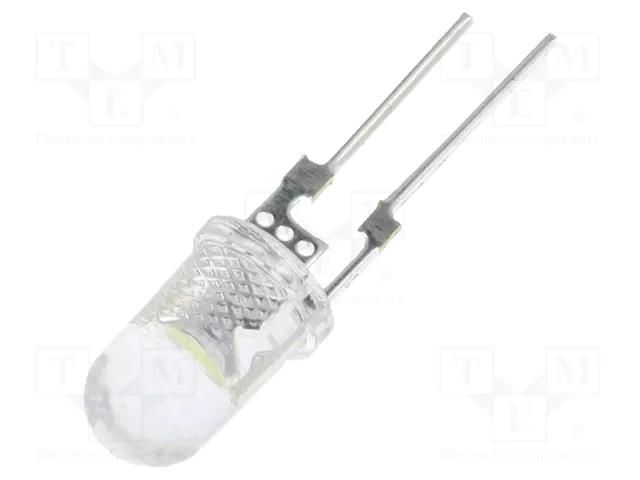 LED; 5mm; white cold; 50000÷60000mcd; 40°; Front: convex; 35÷40lm OPTOSUPPLY OSW4XA5141R-150MA