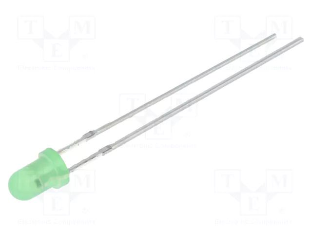 LED; yellow green; 3mm; blinking; 68÷100mcd; 60°; 3÷5VDC; 20mA OPTOSUPPLY OSG8HS3164A