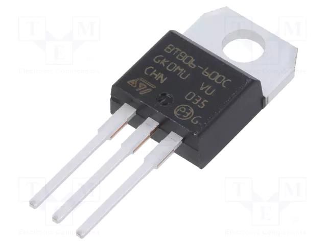 Triac; 600V; 6A; TO220AB; Igt: 25mA STMicroelectronics BTB06-600CRG