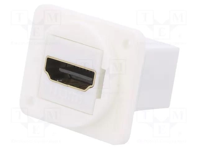 Coupler; HDMI socket,both sides; FT; XLR standard; 19x24mm CLIFF CP30200GXW