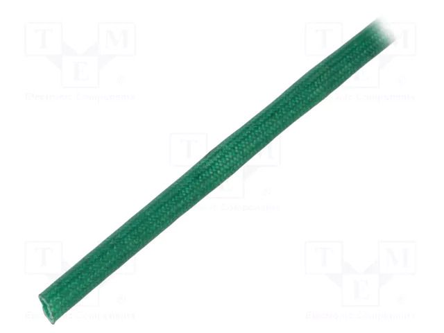 Insulating tube; fiberglass; green; -20÷155°C; Øint: 2.5mm SYNFLEX FGS-2.5-GN-100