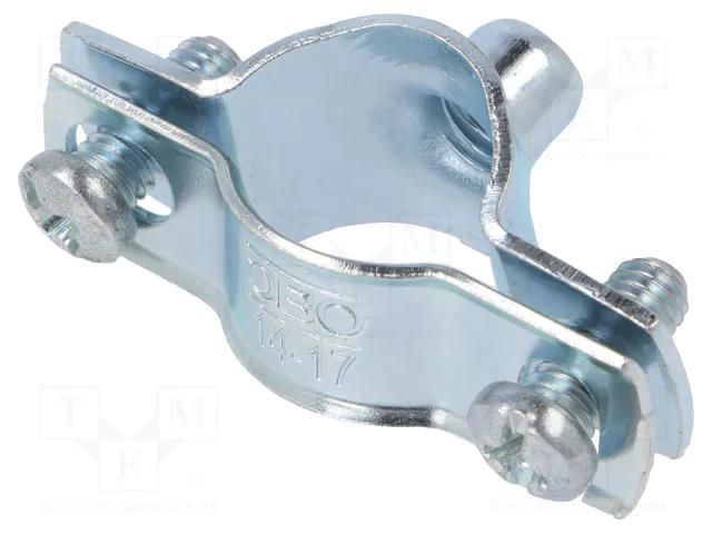 T-bolt clamp; 14÷17mm; steel; Plating: zinc; 732 G; industrial OBO BETTERMANN OBO-1362417