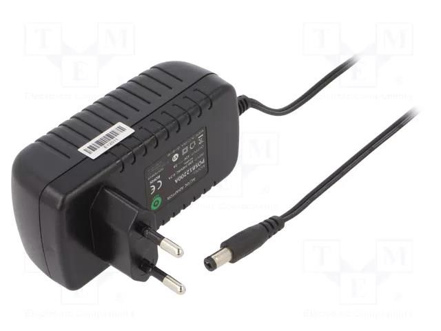 Power supply: switching; mains,plug-in; 12VDC; 2A; 24W; 81.94% POS POSB12200A