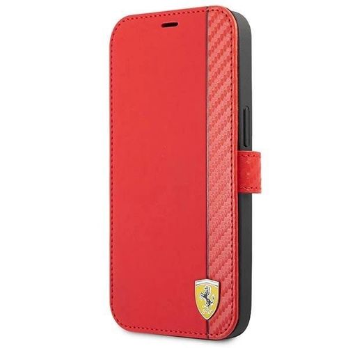 Ferrari FESAXFLBKP13SRE iPhone 13 mini 5.4&quot; red/red book On Track Carbon Stripe, Ferrari 3666339026516 3666339026516