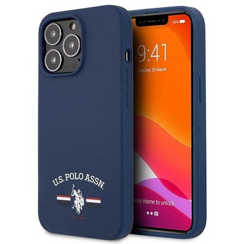 US Polo USHCP13XSFGV iPhone 13 Pro Max 6,7" granatowy/navy Silicone Collection, U.S. Polo Assn. 3666339029401 3666339029401
