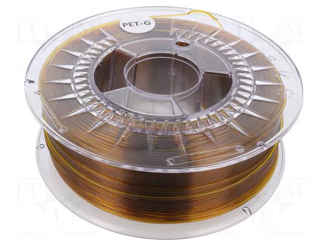 Filament: PET-G; Ø: 1.75mm; amber; 220÷250°C; 1kg DEVIL DESIGN DEV-PETG-1.75-ART
