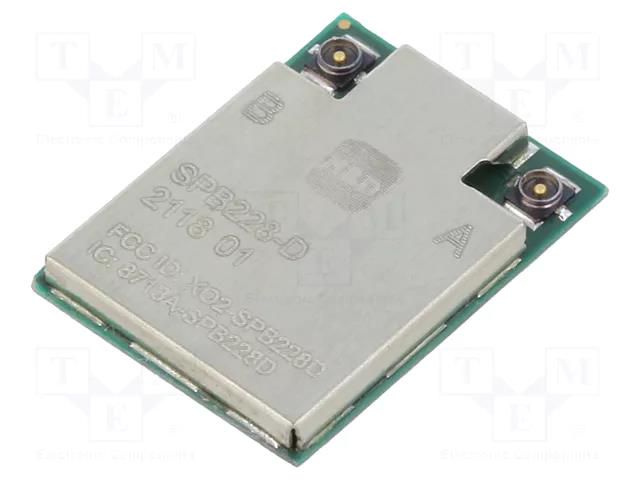 Module: IoT; Bluetooth 5,WiFi; SMD; 16x12x1.7mm; I-PEX (u.FL) x2 H&D Wireless SPB228-D-1