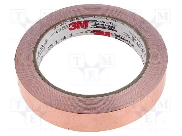 Tape: electrically conductive; W: 19mm; L: 16.5m; Thk: 0.101mm 3M 3M-1245-19
