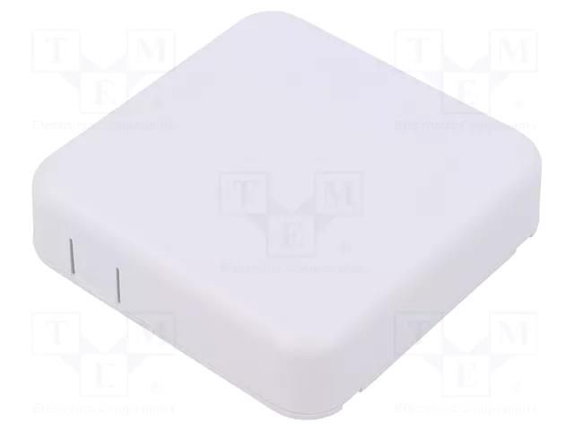 Enclosure: multipurpose; X: 80mm; Y: 80mm; Z: 20mm; ABS; white HAMMOND HM-1551SNAP4WH