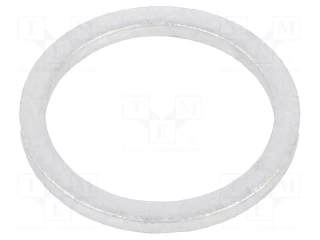 Gasket; aluminium; Thk: 1.5mm; Øint: 14mm; Øout: 18mm; DIN 7603 ELESA+GANTER DIN7603-AL-14-18-A