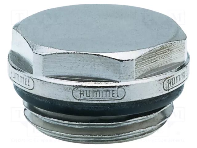 Hexagon head screw plug; with seal; nickel plated brass HUMMEL HUMMEL-2500180001