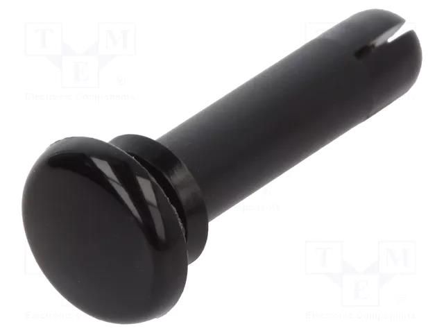 Rivet; polyamide; L.rivet: 15mm; Panel cutout diam: 4.1mm; black DREMEC DR8G4024.0X14.0B
