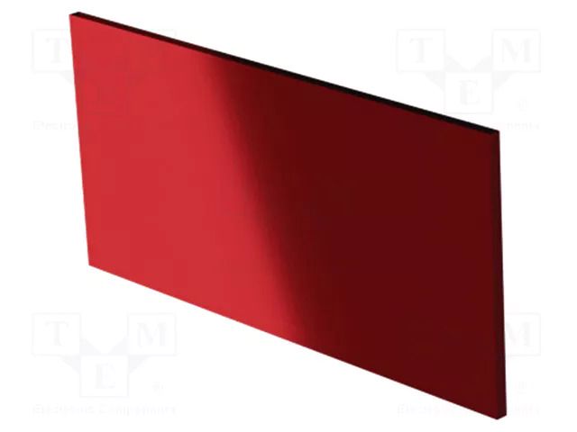 Front panel; for enclosures; Panel colour: semi-transparent red ITALTRONIC IT-06.2020000