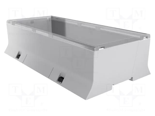 Enclosure: for DIN rail mounting; Y: 110mm; X: 213mm; Z: 53.3mm; ABS ITALTRONIC IT-15.1210K70