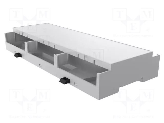 Enclosure: for DIN rail mounting; Y: 90mm; X: 212.5mm; Z: 32mm; grey ITALTRONIC IT-35.1207000.BL