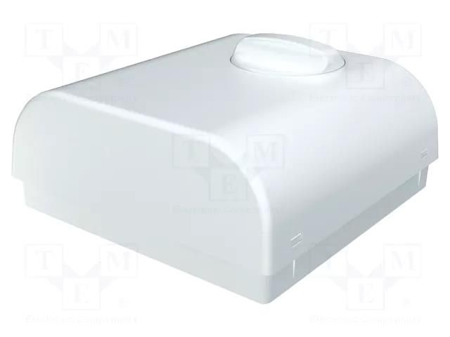 Enclosure: wall mounting; X: 80mm; Y: 80mm; Z: 33.3mm; ABS; white ITALTRONIC IT-61.6031003