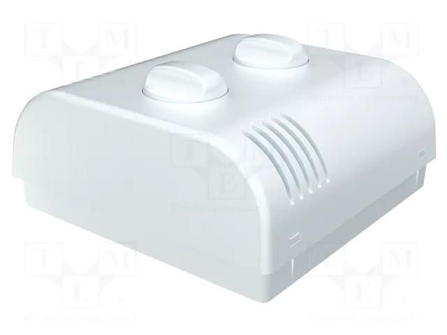Enclosure: wall mounting; X: 80mm; Y: 80mm; Z: 33.3mm; ABS; white ITALTRONIC IT-61.6032003