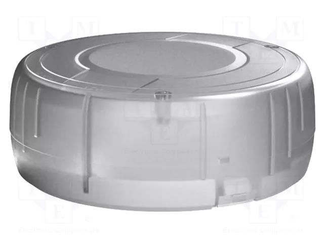 Enclosure: for alarms; Z: 40mm; ABS; semi-transparent; Ø: 95mm ITALTRONIC IT-61.6100004