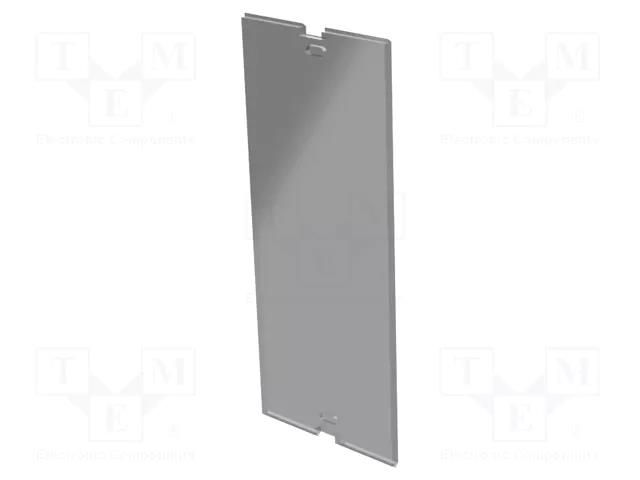 Internal panel; 37.5 Railbox Compact Vertical; transparent ITALTRONIC IT-P10060720P