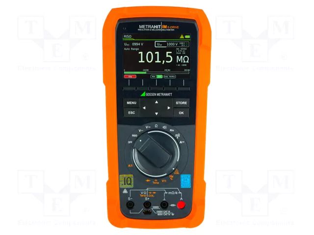 Digital multimeter; Bluetooth,WLAN; colour,LCD TFT 3,5"; IP52 GOSSEN METRAWATT GM-M274S