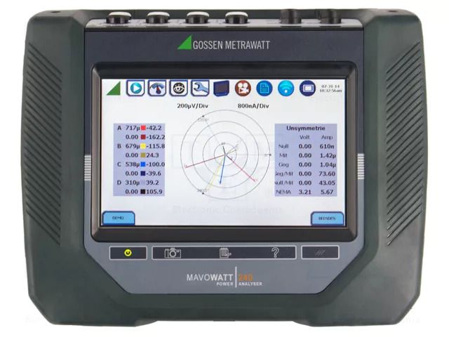 Meter: power quality analyser; LCD 7"; Network: three-phase; 4GB GOSSEN METRAWATT GM-M820O