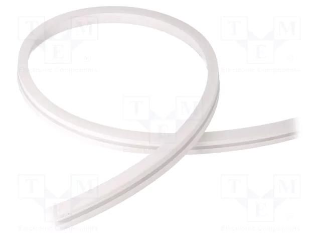 NEON LED tape; white warm; LED/m: 120; 10mm; IP65; 9.6W/m; Thk: 18mm WISVA OPTOELECTRONICS HH-WWI-1018GA-NEON