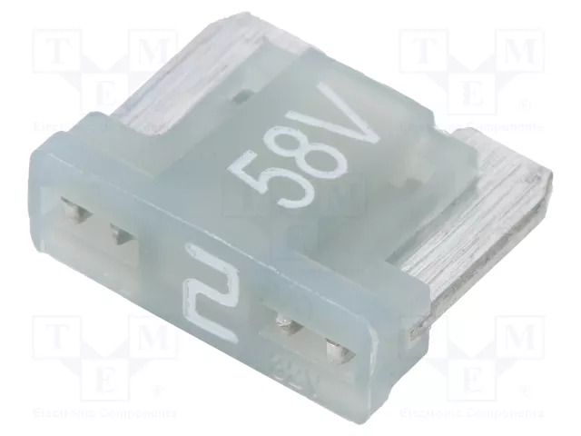 Fuse: fuse; 2A; 58VDC; automotive; 11mm; MINI; tin alloy ESKA 341720-58V