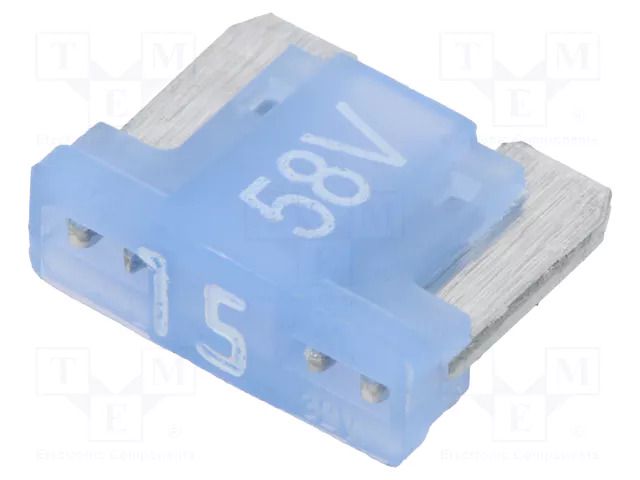 Fuse: fuse; 15A; 58VDC; automotive; 11mm; MINI; tin alloy ESKA 341729-58V