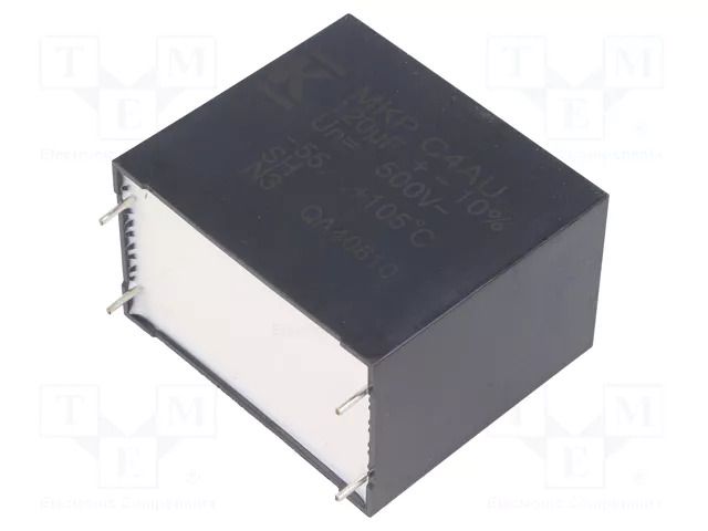 Capacitor: polypropylene; DC-Link; 120uF; THT; ESR: 2.5mΩ; C4AU KEMET C4AULBW6120M3NK