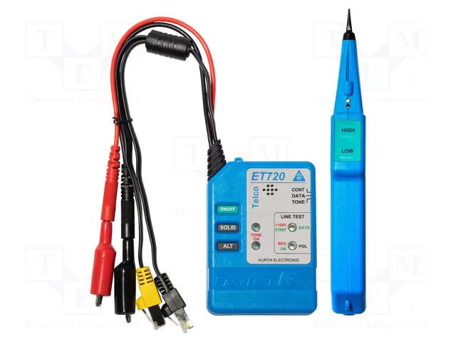 Tester: wire localizer; EasyTest; 350VAC,500VDC; 0.25m Kurth Electronic KE-KE701