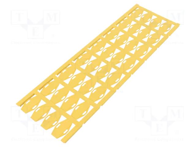 Label; 7÷40mm; polyamide 66; yellow; -50÷120°C; VT SFX; cable ties WEIDMÜLLER WM-1727740004