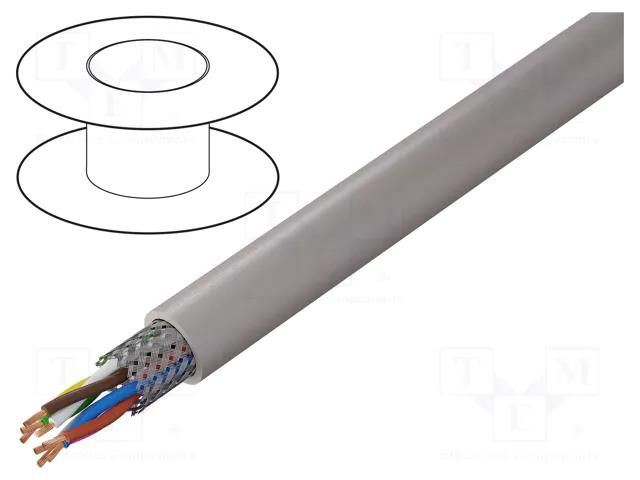 Wire; UNITRONIC® LiHCH (TP); 4x2x0.5mm2; LSZH; grey-beige; 60V LAPP LIHCH-TP-4X2X0.5