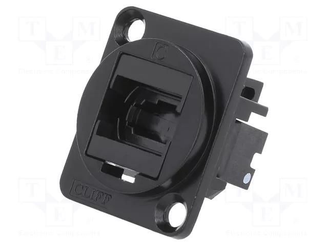 Connector: fiber optic; coupler; MTP,both sides; metal; FT CLIFF CP30245MB