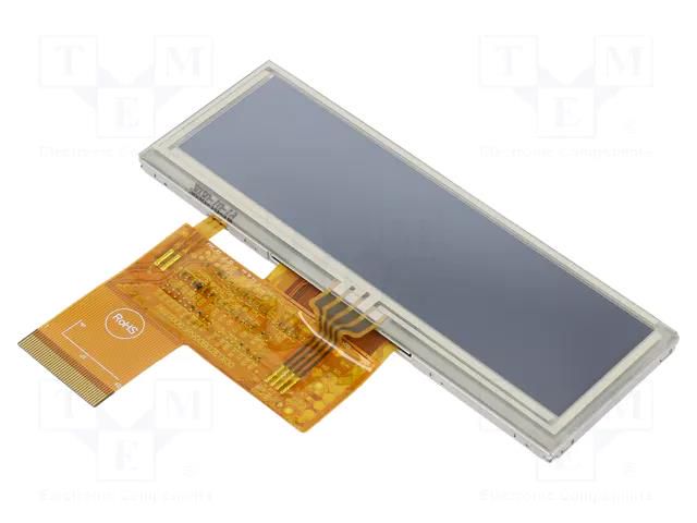 Display: TFT; 3.9"; 480x128; Illumin: LED; Dim: 105.5x37x4.58mm DISPLAY ELEKTRONIK DEM480128BTMH-PWNA