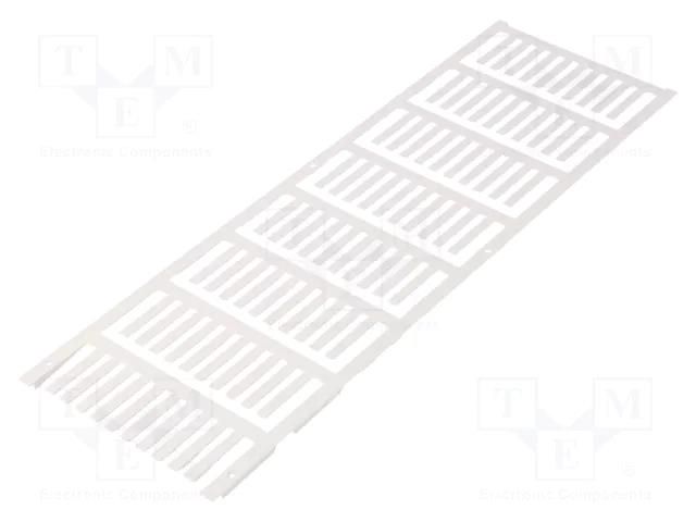 Markers; 2.2÷2.9mm; polyamide 66; white; -40÷100°C; push-in; SFR WEIDMÜLLER WM-1318730000