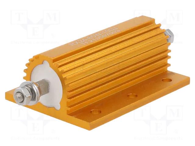 Resistor: wire-wound; with heatsink; 10Ω; 85W; ±5%; 50ppm/°C SR PASSIVES AHP85W-10RJ