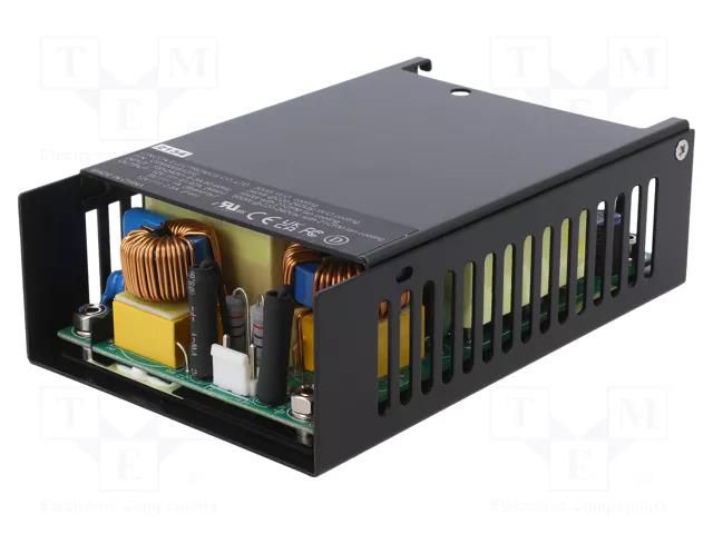 Power supply: switching; open; 500W; 80÷264VAC; 12VDC; 27.5A; 92.5% CINCON CFM500S120C