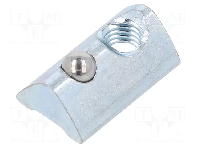 Nut; for profiles; Width of the groove: 6mm; steel; zinc; T-slot FATH FA-096235