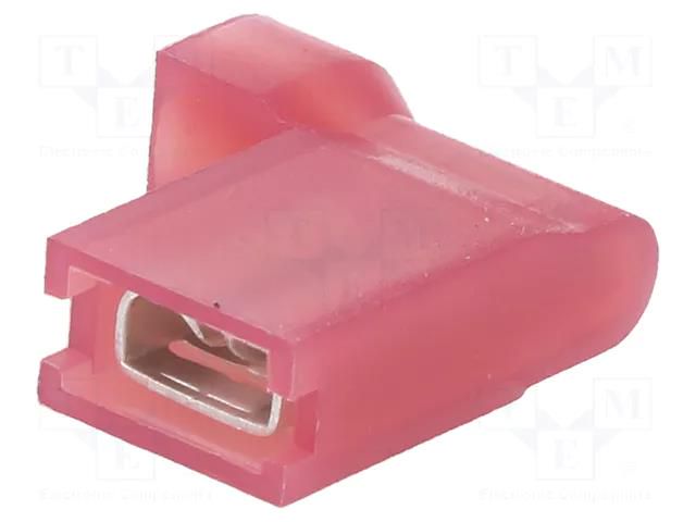 Terminal: flat; 4.8mm; 0.8mm; female; 0.75÷1.5mm2; crimped; red NINIGI KON-4.8/0.8-RD