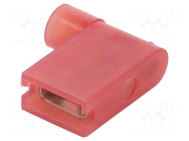 Terminal: flat; 6.3mm; 0.8mm; female; 0.75÷1.5mm2; crimped; red NINIGI KON-6.3/0.8-RD