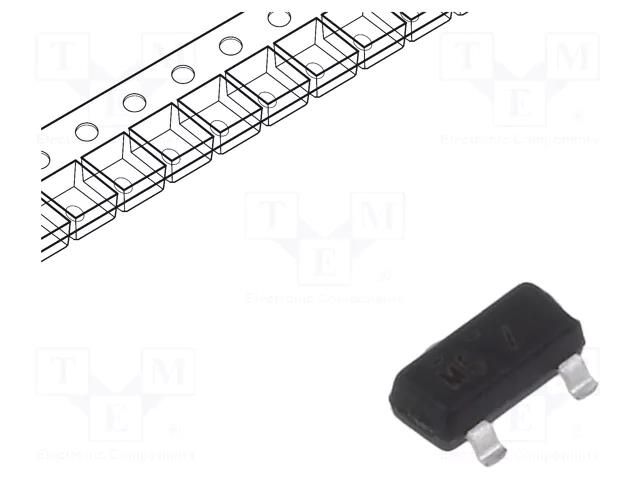 Transistor: N-JFET; unipolar; 20mA; 0.25W; SOT23; Igt: 50mA ONSEMI BSR57