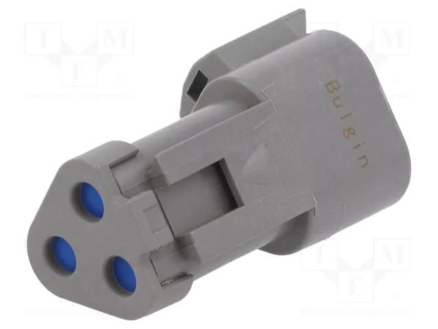 Connector: wire-wire; terminator; PX0; grey; -20÷150°C; IP68 BULGIN PX0111P03GY