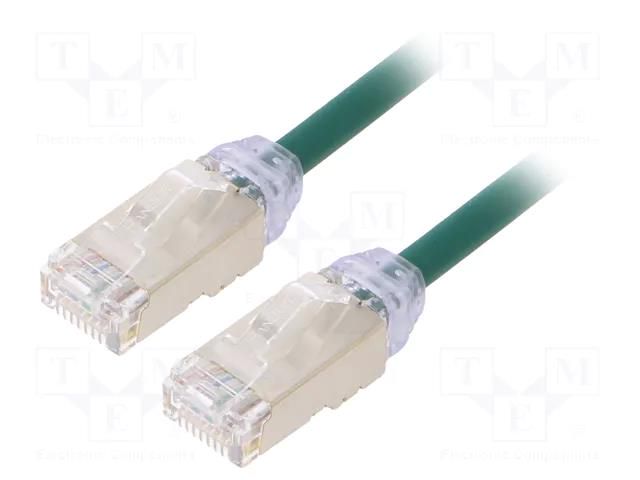 Patch cord; RJ45 plug,both sides; F/UTP,TX6A-28™; 6a; wire; Cu; 1m PANDUIT STP28X1MGR