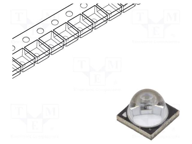 Power LED; UV-L; 48°; 1000mA; 20W; λd: 400÷410nm; 6÷7.6VDC; SMD ProLight Opto PBSD-20JLA-UL
