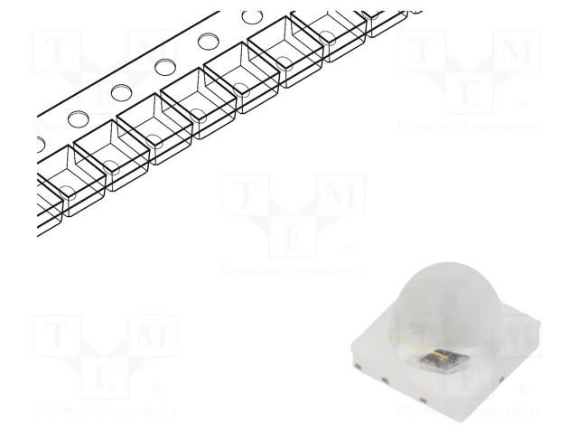 IR transmitter; 830÷850nm; transparent; P opt: 280÷450mW; 40° REFOND RE30A6-IRT-FS