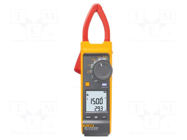 Meter: multifunction; digital,pincers type; Øcable: 34mm; LCD FLUKE FLK-393FC