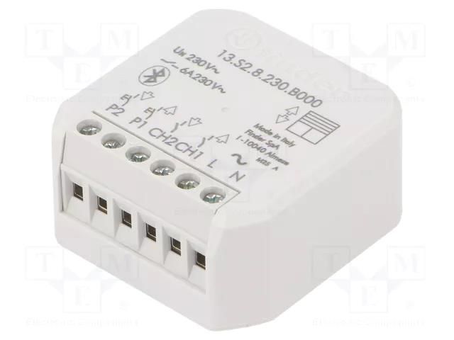 Blinds controller; flush mount; 230VAC; IP20; YESLY; -10÷50°C FINDER 13.S2.8.230.B000