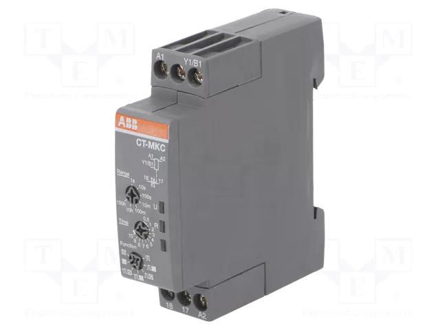 Timer; 0,05s÷100h; NO,SSR; 12÷240VAC; 12÷240VDC; -20÷60°C; IP20 ABB 1SVR508010R1300