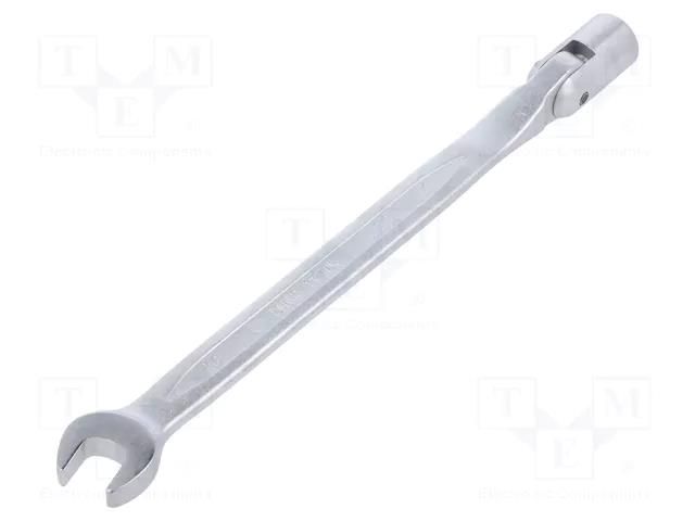 Wrench; combination swivel head socket,with joint; 180mm KING TONY KT-1020-10